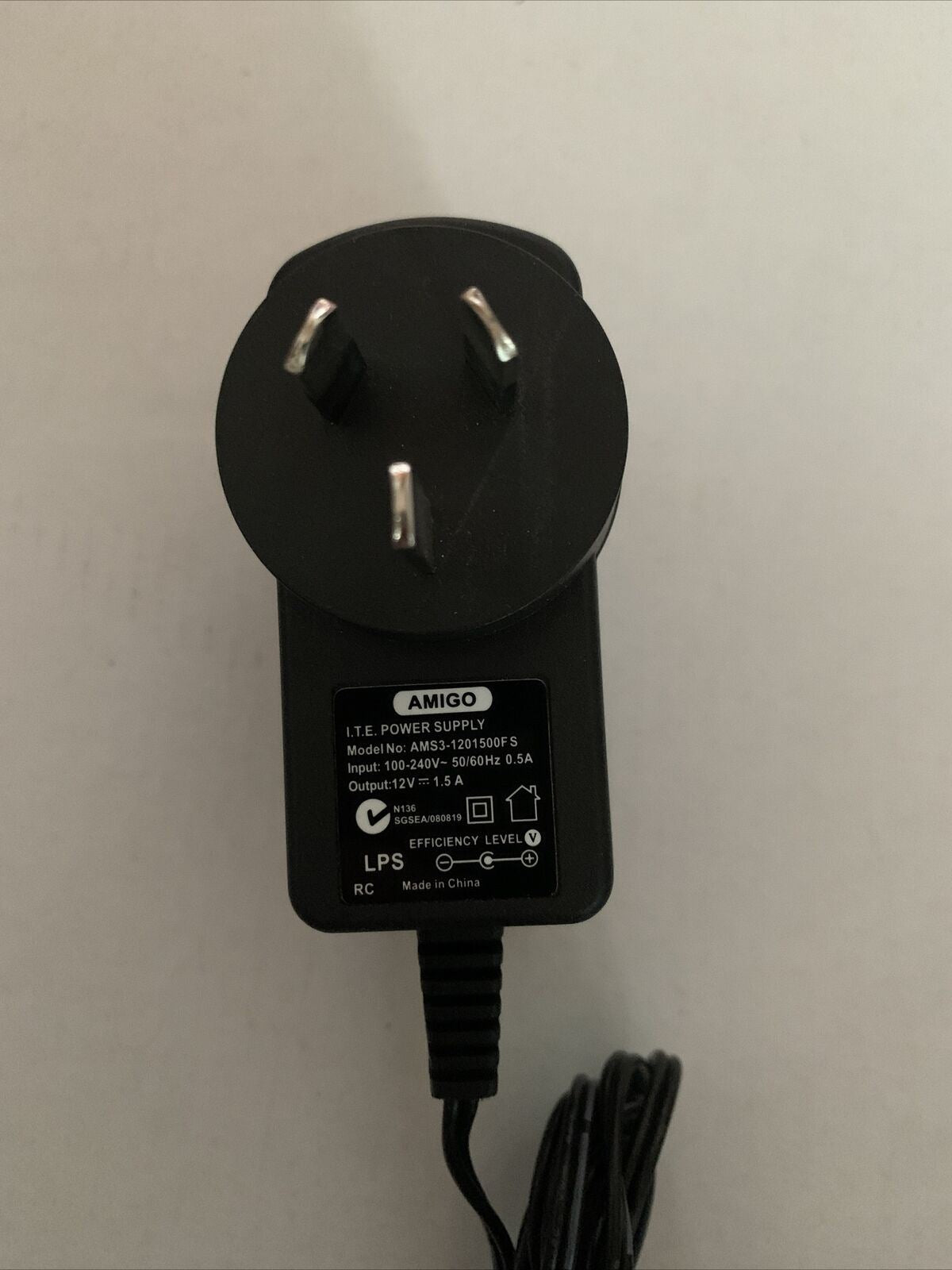 Amigo AMS3-1201500F S Power Supply 12v 1.5a