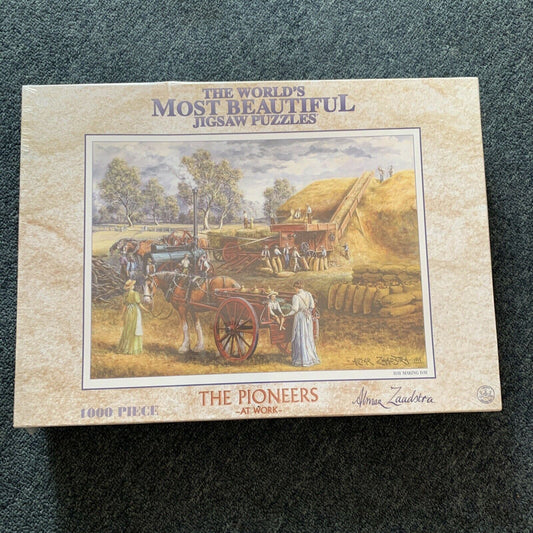 *NEW Sealed* Hay Making Day Alma Zaadstra 1000 piece Jigsaw Puzzle 49 x 68.5 cm