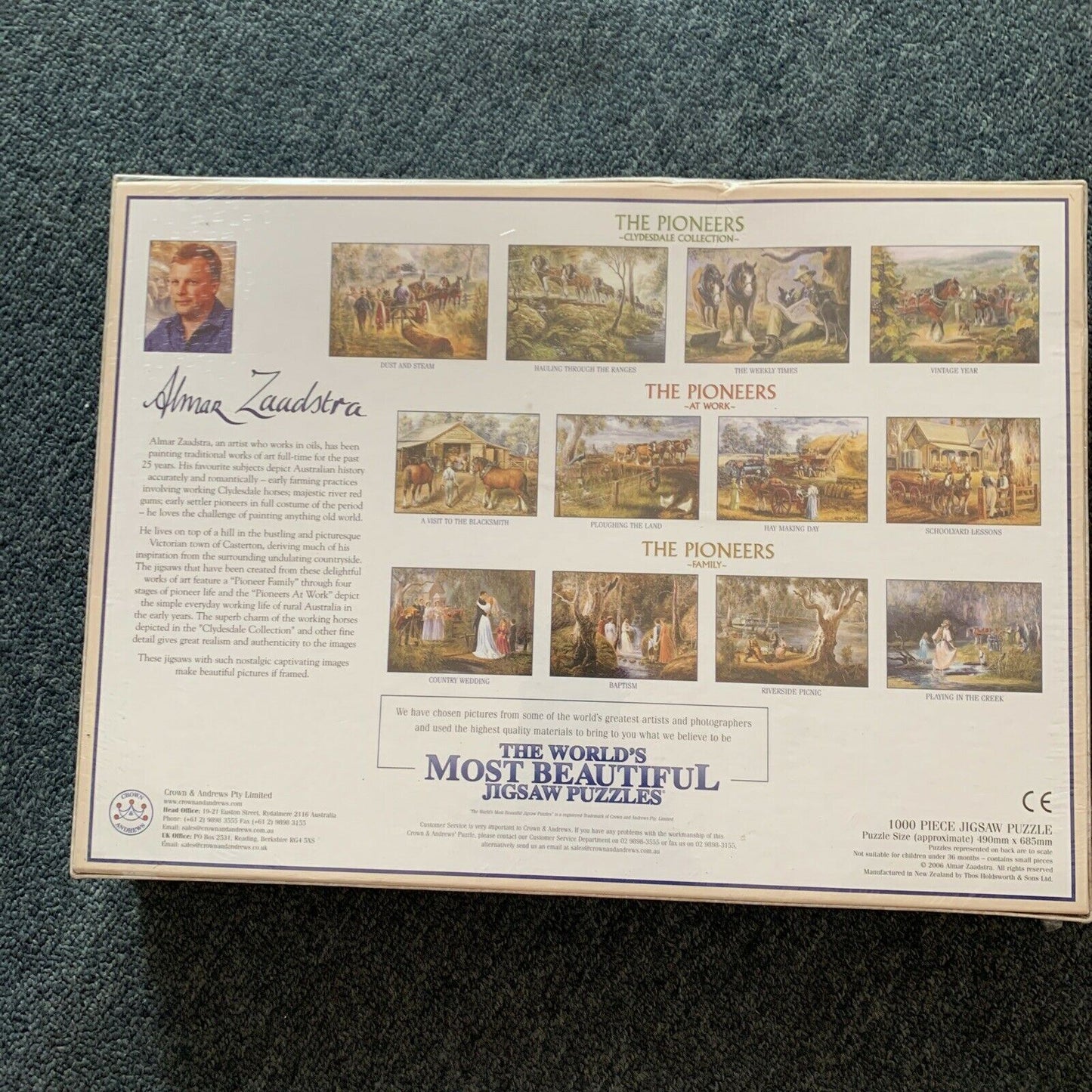 *NEW Sealed* Hay Making Day Alma Zaadstra 1000 piece Jigsaw Puzzle 49 x 68.5 cm