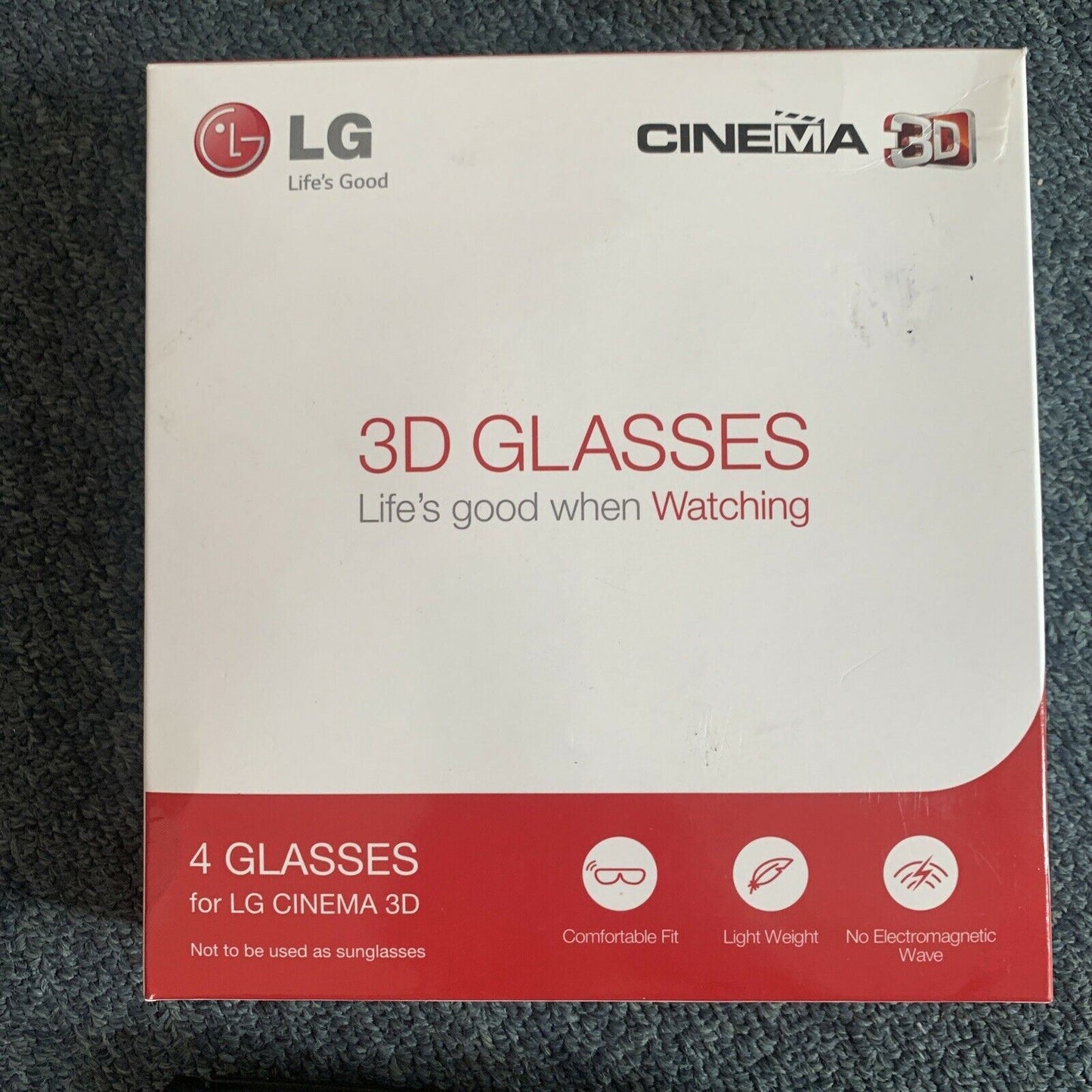 LG 3D Glasses for LG Cinema 3D LED LCD TV 5x Pairs AG-F319
