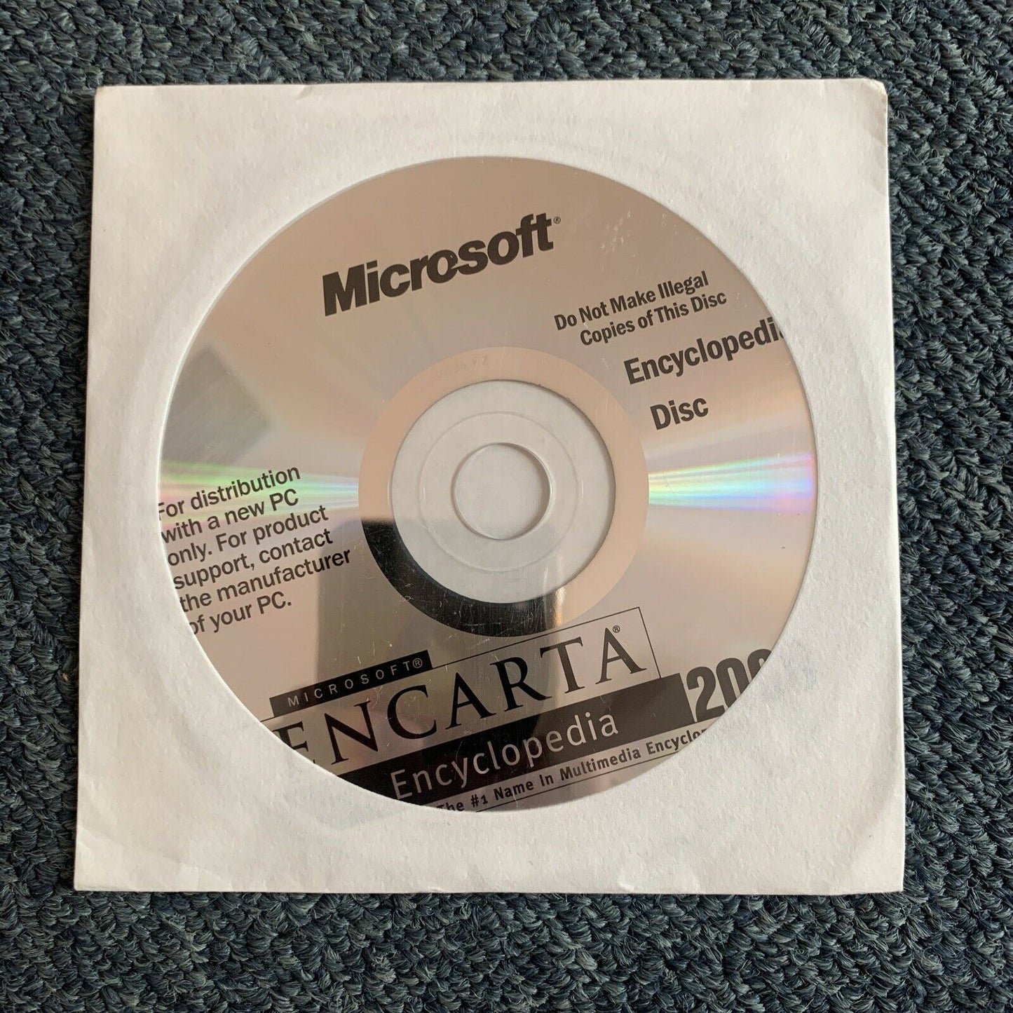 Microsoft Encarta Encyclopedia 2000 PC CD-ROM - OEM