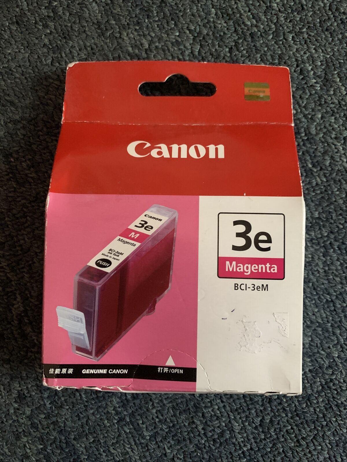 Genuine Canon 3E Magenta BCI-3eM Ink Cartridge Exp 2013/07