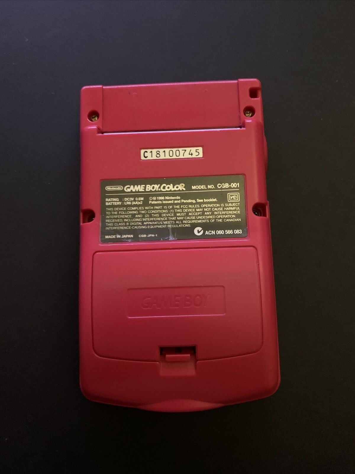 Red Gbc Nintendo Gameboy Color Red GBC Handheld Console CGB-001 – Retro Unit