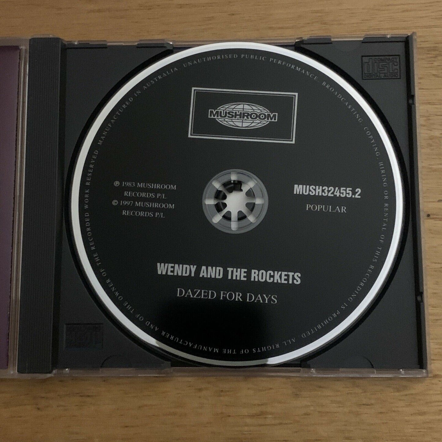 Wendy & The Rockets: Dazed For Days (CD, 1997) Album