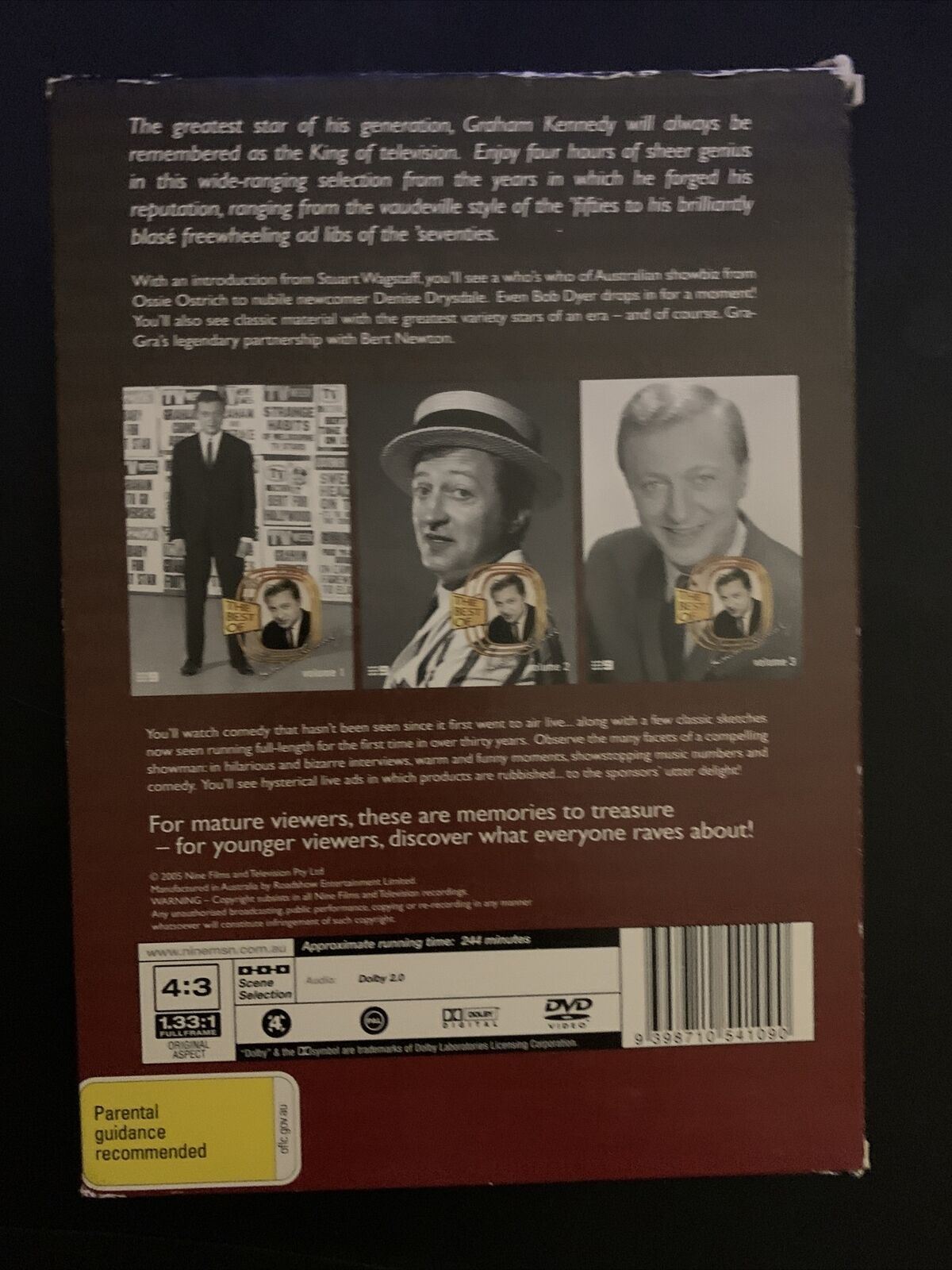 The Best Of Graham Kennedy (DVD) Volume 1-3. Region 4