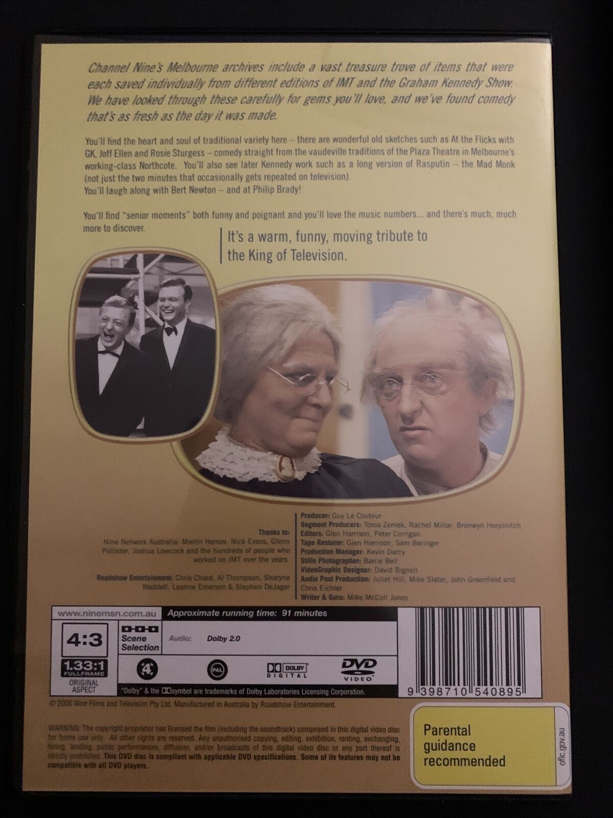 The Best Of Graham Kennedy (DVD) Volume 1-3. Region 4