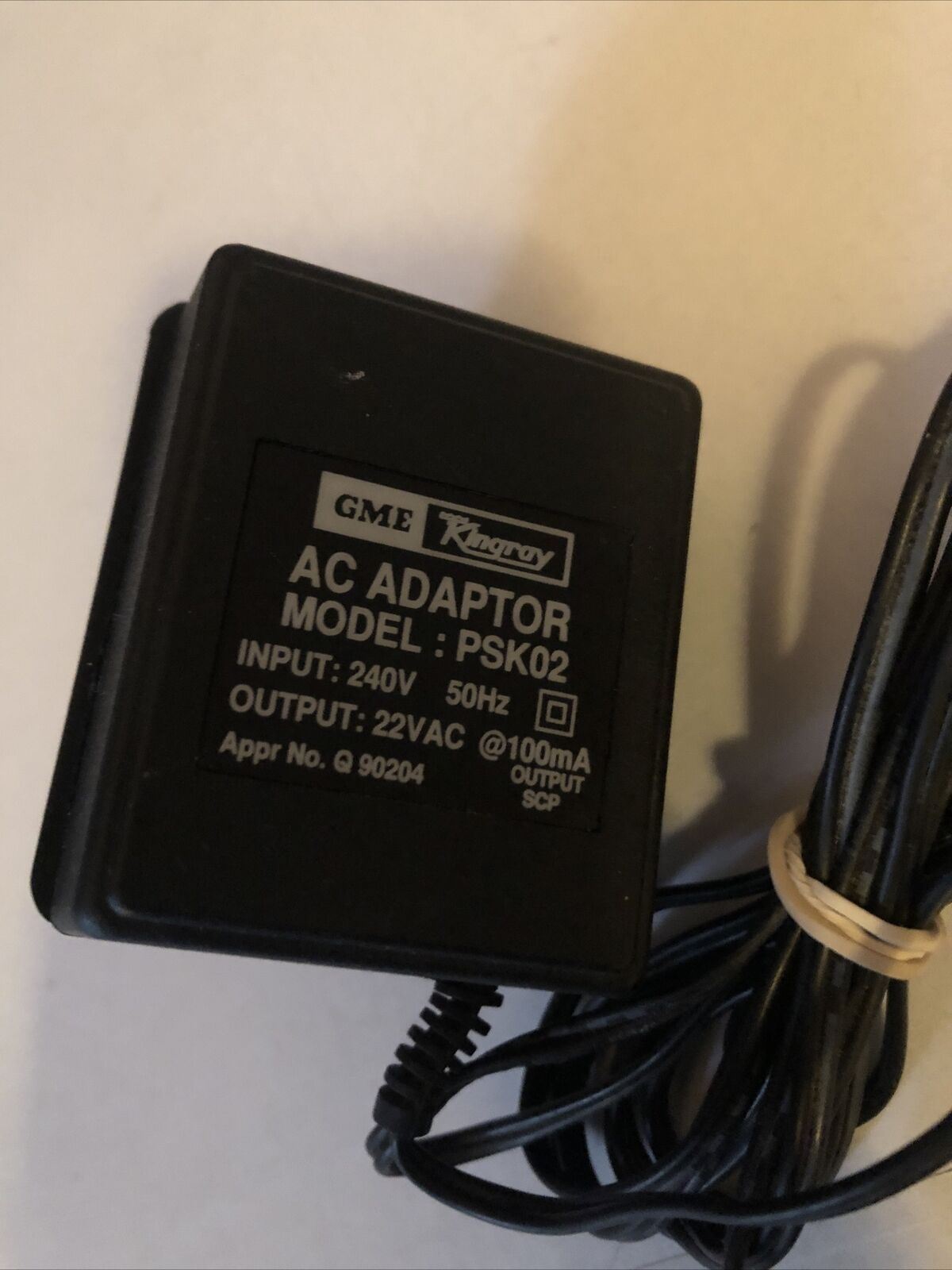 GME Kingray PSK02 Power Adaptor 22V 200mA PAL Type Injector