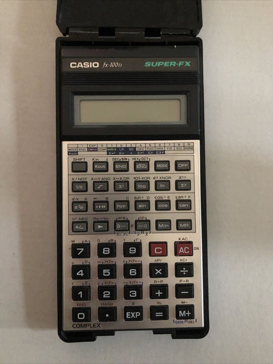 Casio fx-100D Super-FX Calculator Vintage Retro