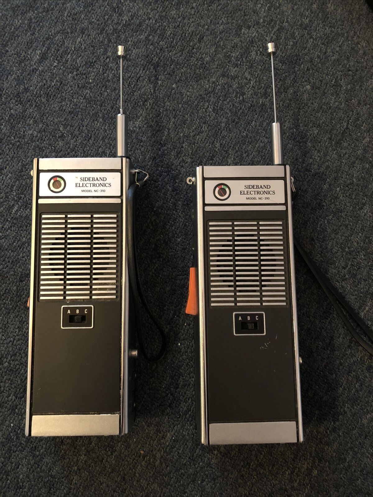 2x Vintage Sideband Electronics NC-310 Handheld Transceiver - Doesn't turn on