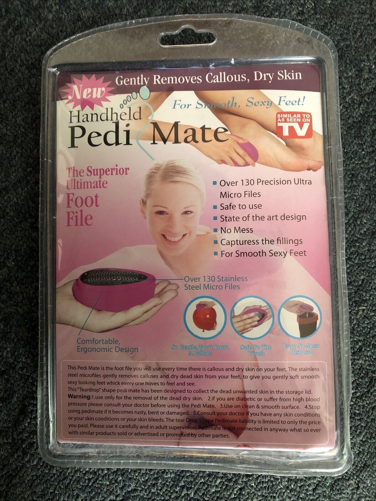 Handheld Pedi-Mate: The Ultimate Foot File For Gorgeously Smooth Feet