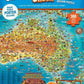 *New Sealed* Blue Opal Giant Map Down Under Jigsaw Puzzle - BL01880