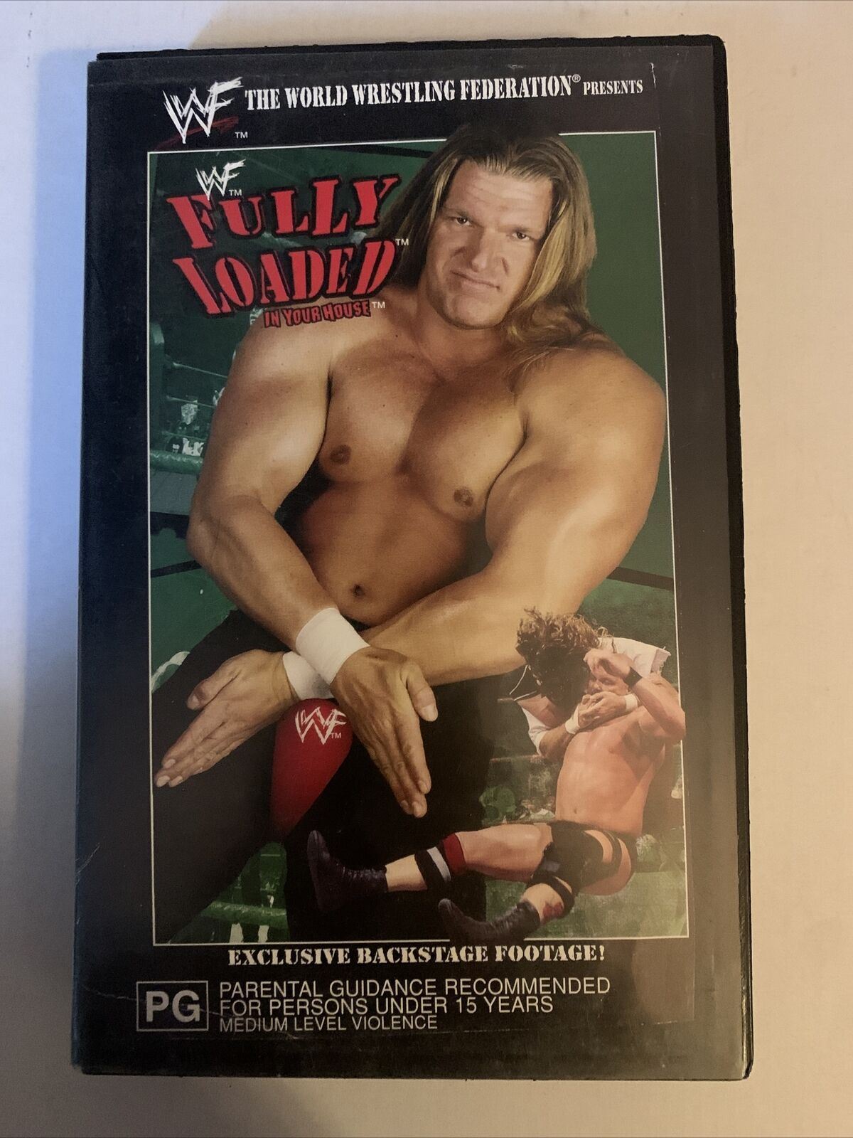 WWF Fully Loaded VHS PAL 1998 Triple H DX Ken Shamrock vs Owen Hart Wrestling