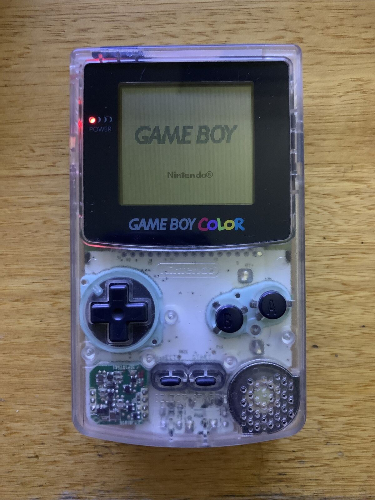 Nintendo Gameboy Color Handheld System - Clear Transparent