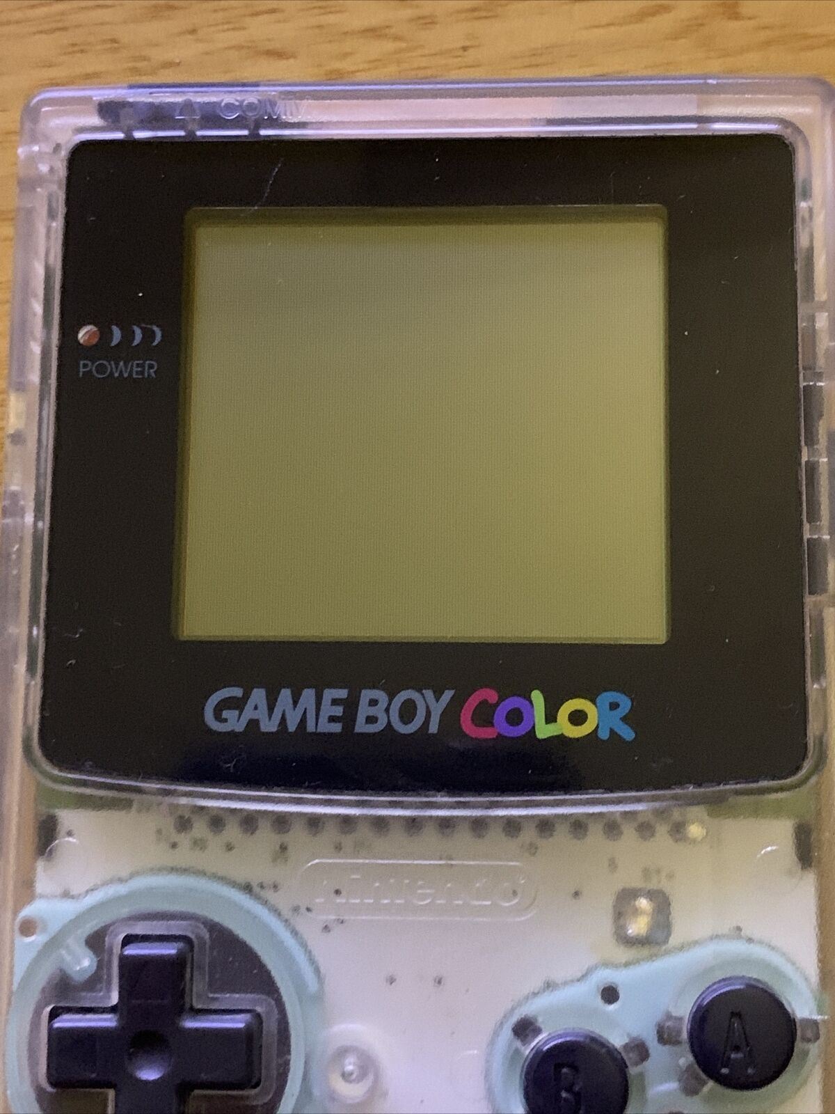 Nintendo Gameboy Color Handheld System - Clear Transparent