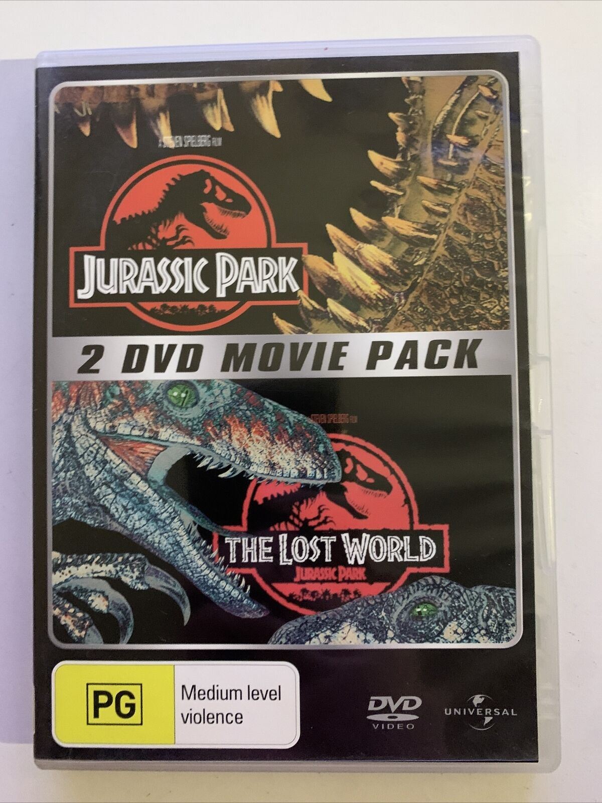 Jurassic Park / The Lost World (DVD, 2-Disc Set) Steven Spielberg Film. Region 4