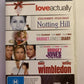Love Actually / Notting Hill / Bridget Jones Diary 1 & 2 / Wimbledon DVD Region4