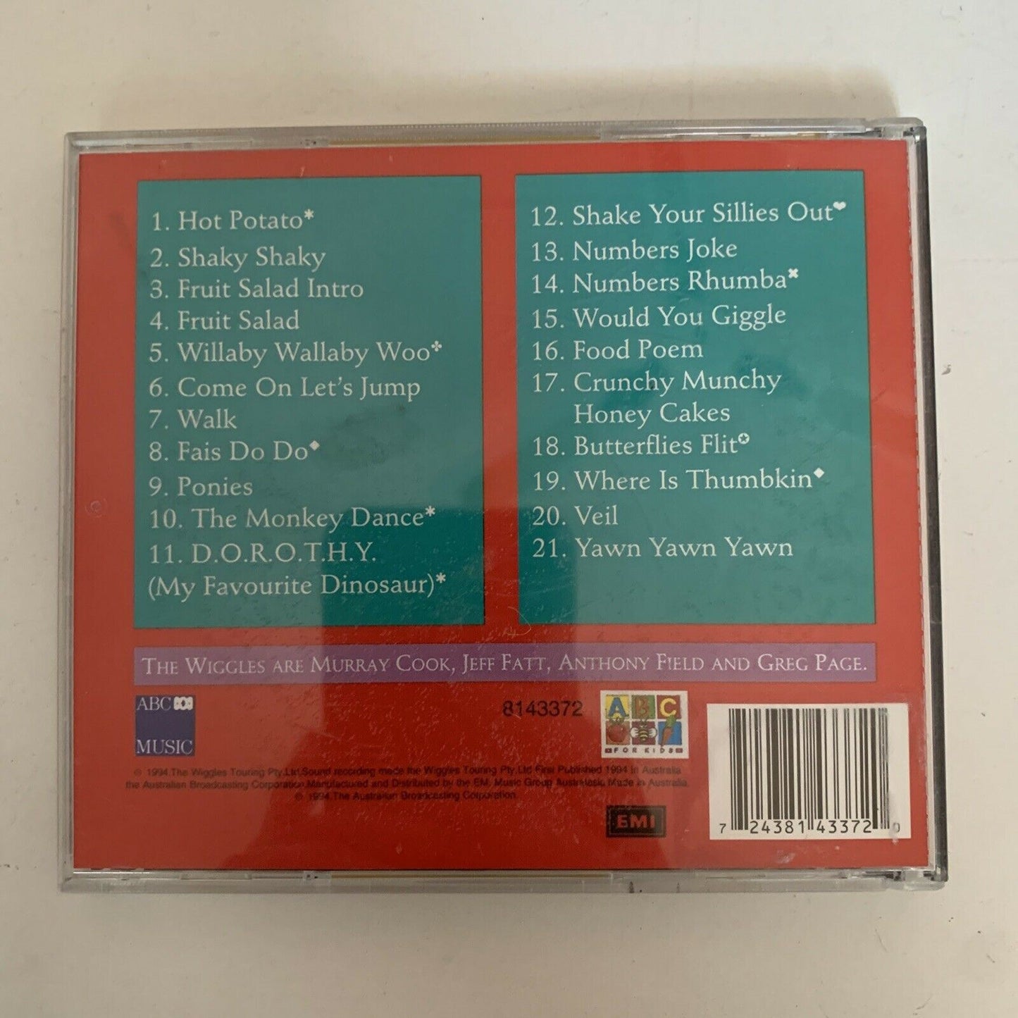 The Wiggles – Yummy Yummy CD 1994 ABC For Kids