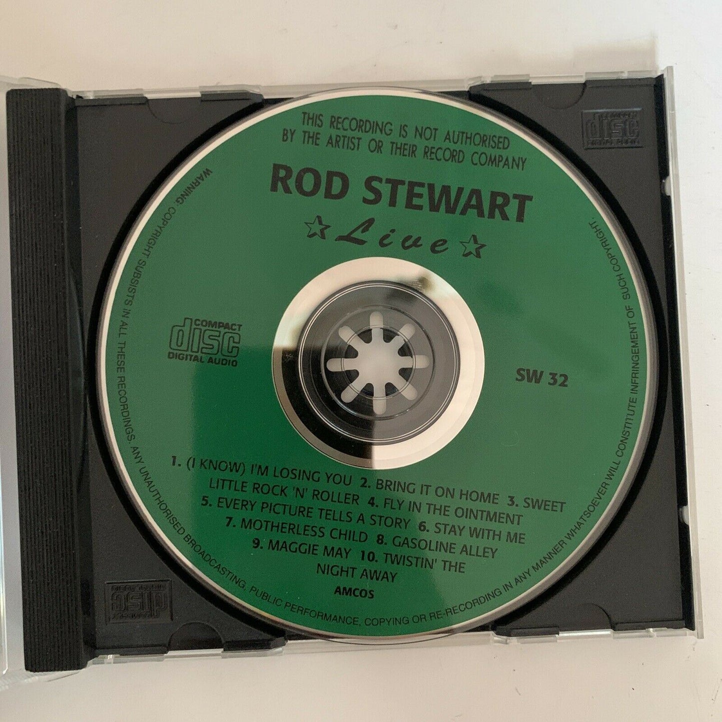 Rod Stewart Live Not Authorised CD Album