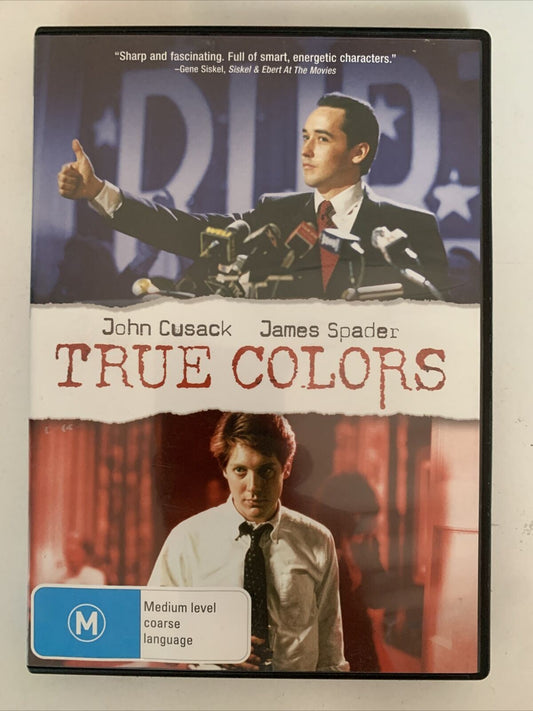 True Colors (DVD, 1991) John Cusack, James Spader, Imogen Stubbs. Region 4