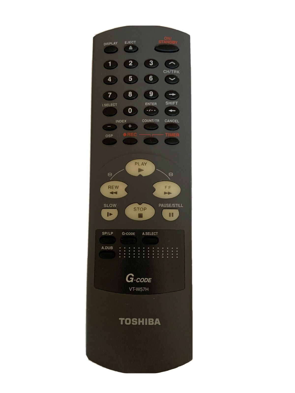 Genuine Toshiba VT-W57H VCR Remote Control