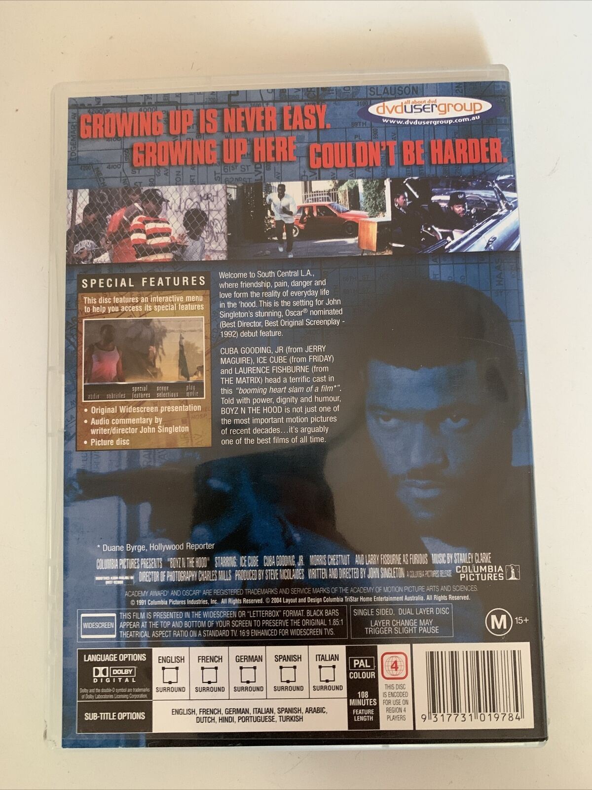 Boyz N The Hood (DVD, 1991) Cuba Gooding Jr, Ice Cube, Laurence Fishburne