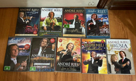 9x Bulk Lot DVD Andre Rieu - Live in Concert. All Regions