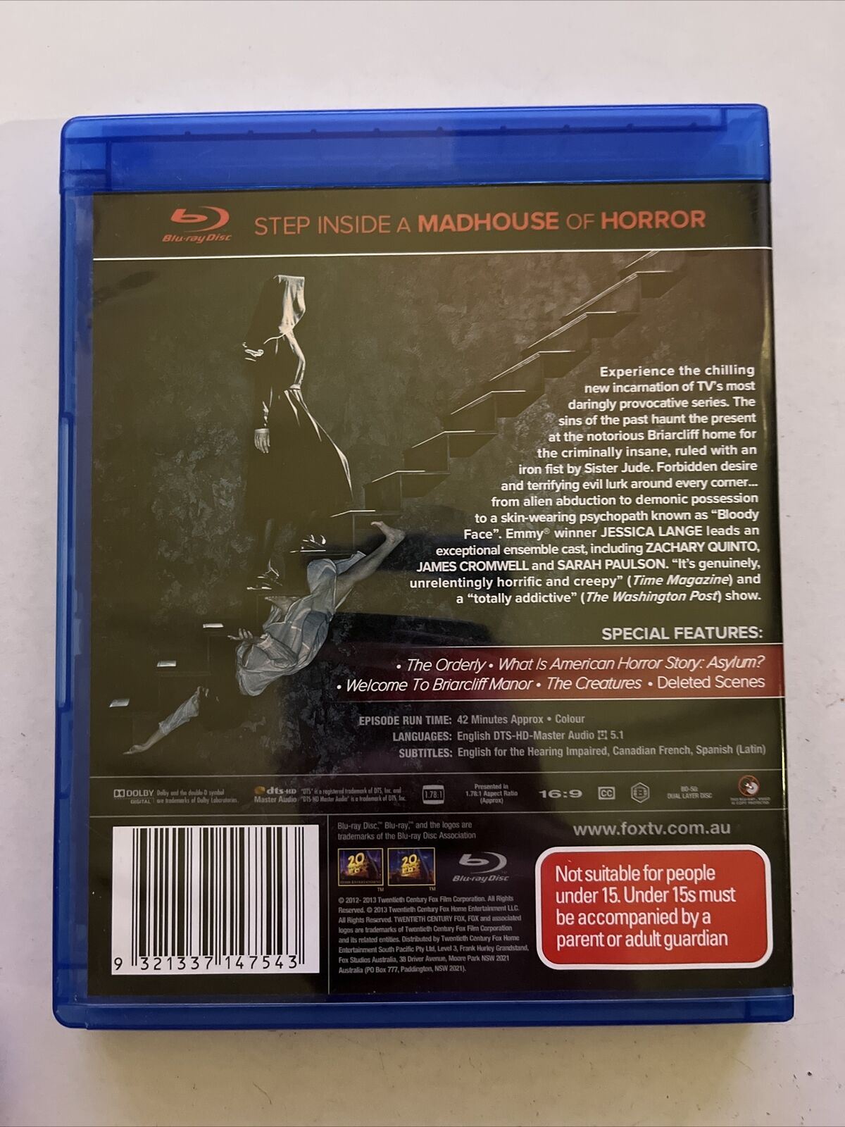 American Horror Story : Season 2 (Blu-ray, 2012) Region B