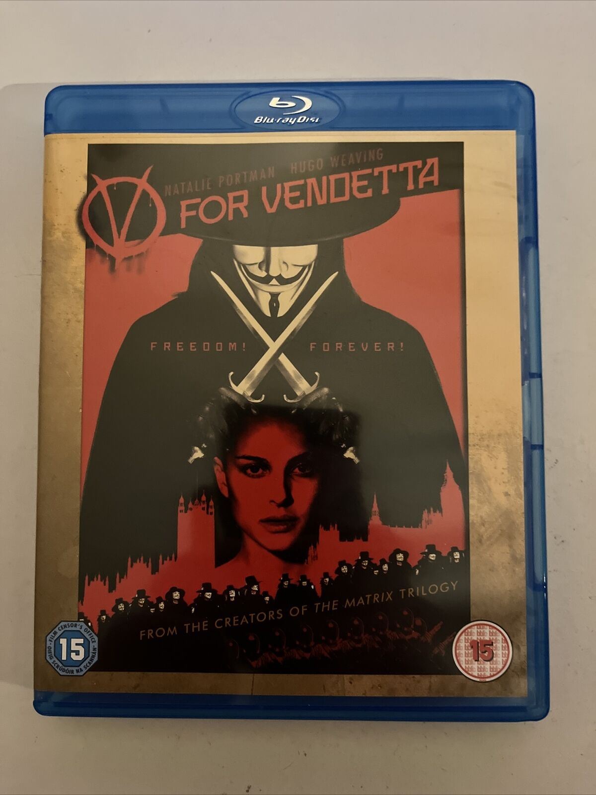 V For Vendetta  (Blu-ray, 2005) Natalie Portman, Hugo Weaving, John Hurt