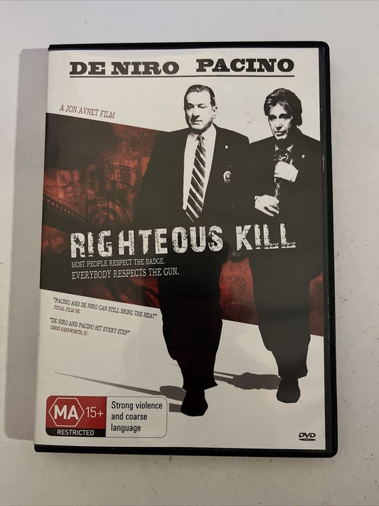 Righteous Kill (DVD, 2008) Al Pacino, Robert De Niro, 50 Cent. Region 4
