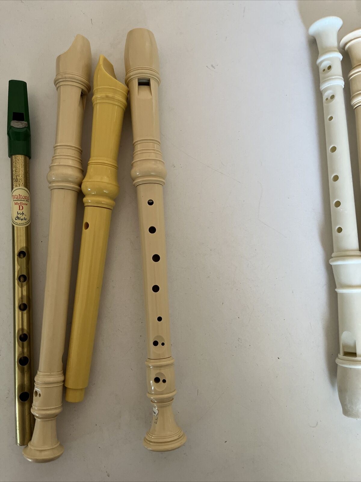 7x Lot Recorders And Irish Whistle