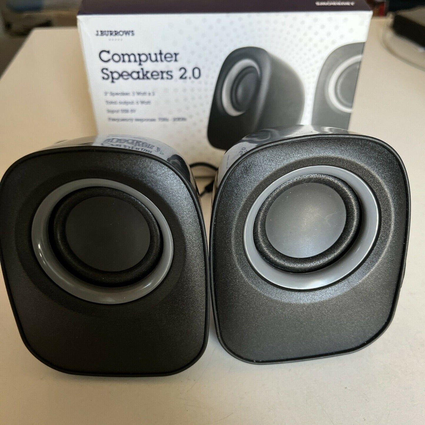 J. Burrows Computer Speakers 2.0 USB Powered