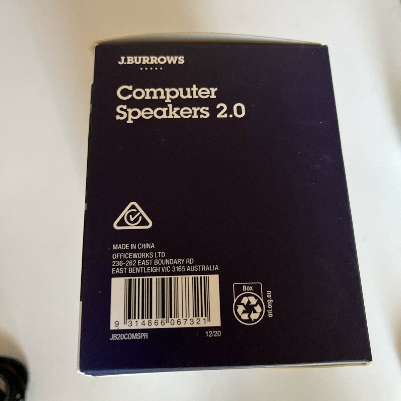 J. Burrows Computer Speakers 2.0 USB Powered Retro Unit