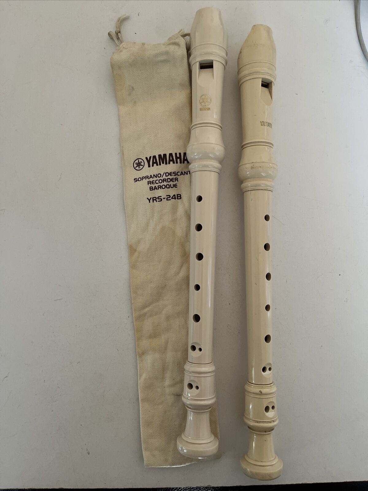 Yamaha Recorder Soprano / Descant Baroque YRS-24B  School Music + extra recorder