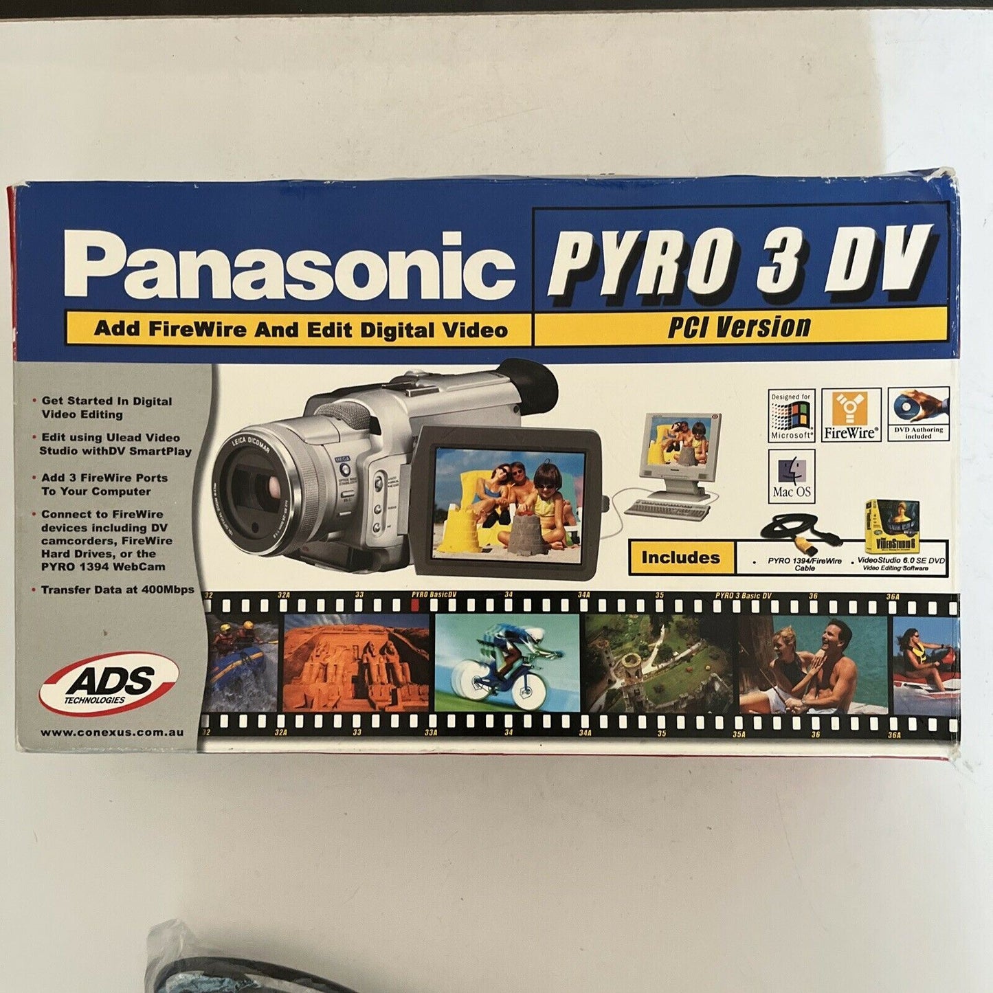 Panasonic Pyro 3 DV FireWire PCI Card Video Capture Card