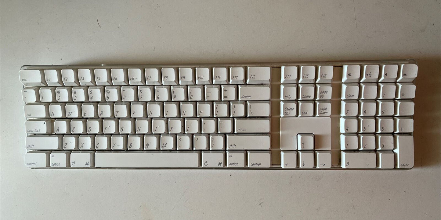 Apple Wireless Keyboard A1016 -Turns on but untested. Sold for parts or repair