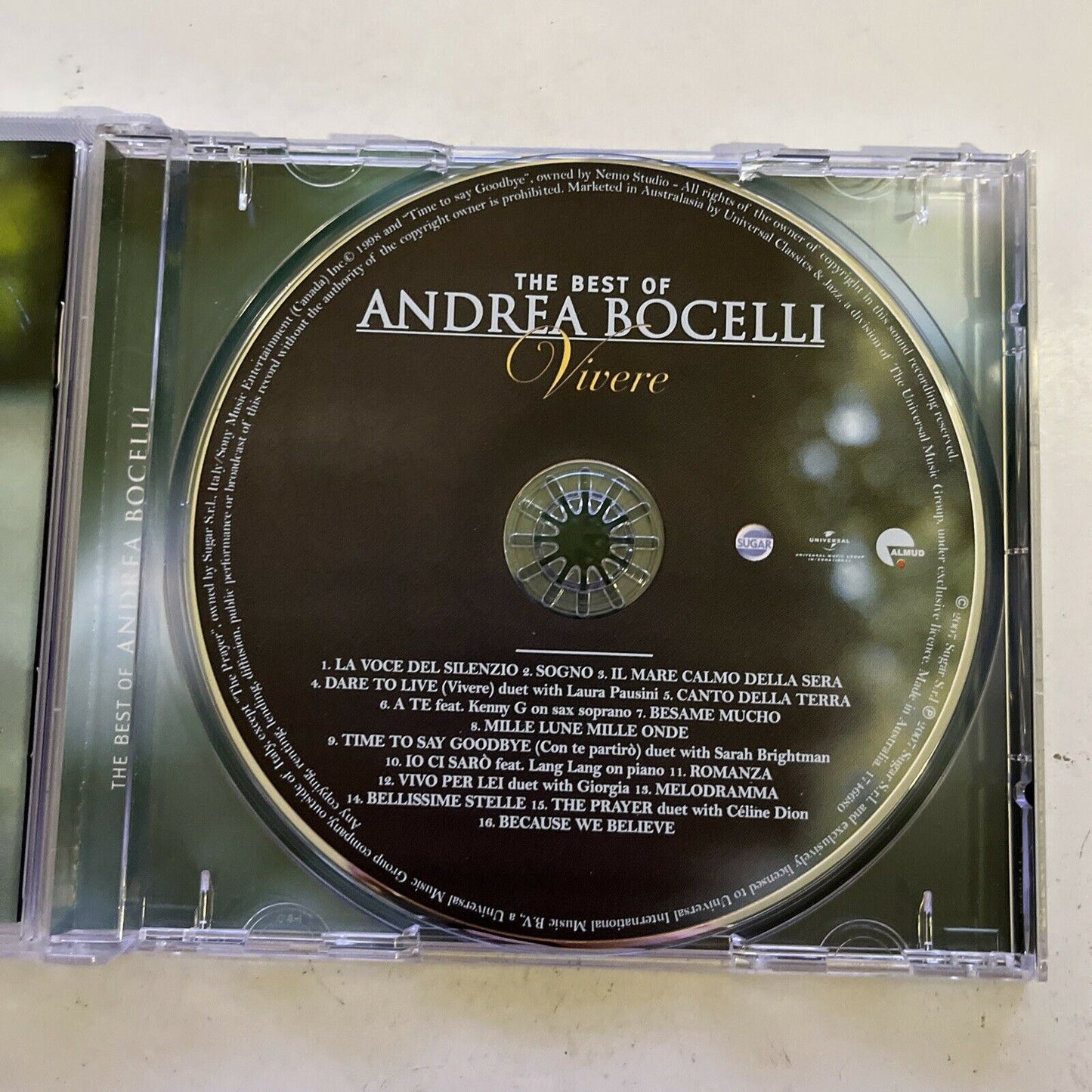 Andrea Bocelli – The Best Of Andrea Bocelli: Vivere (CD, 2007)