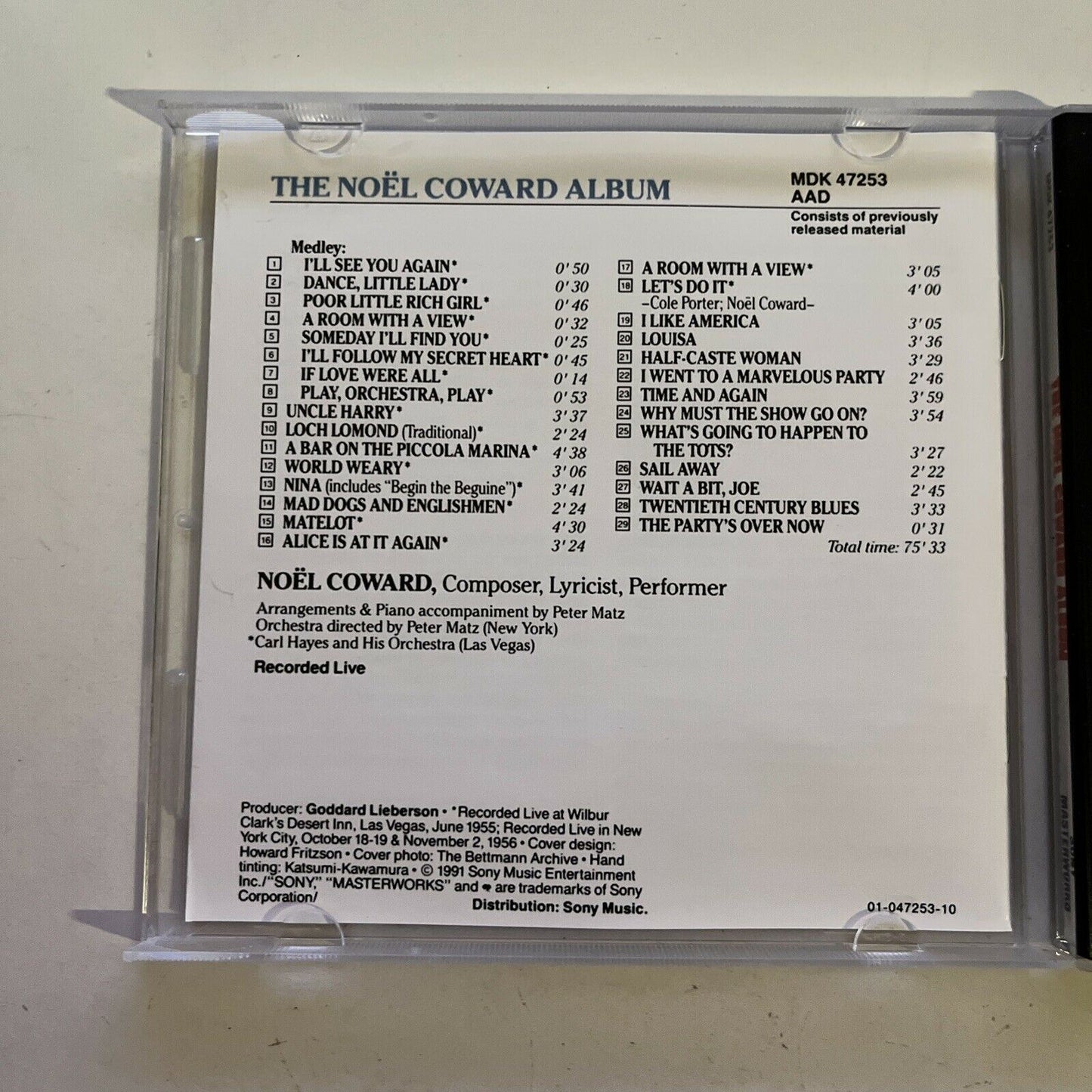 Noël Coward – The Noël Coward Album CD 1991