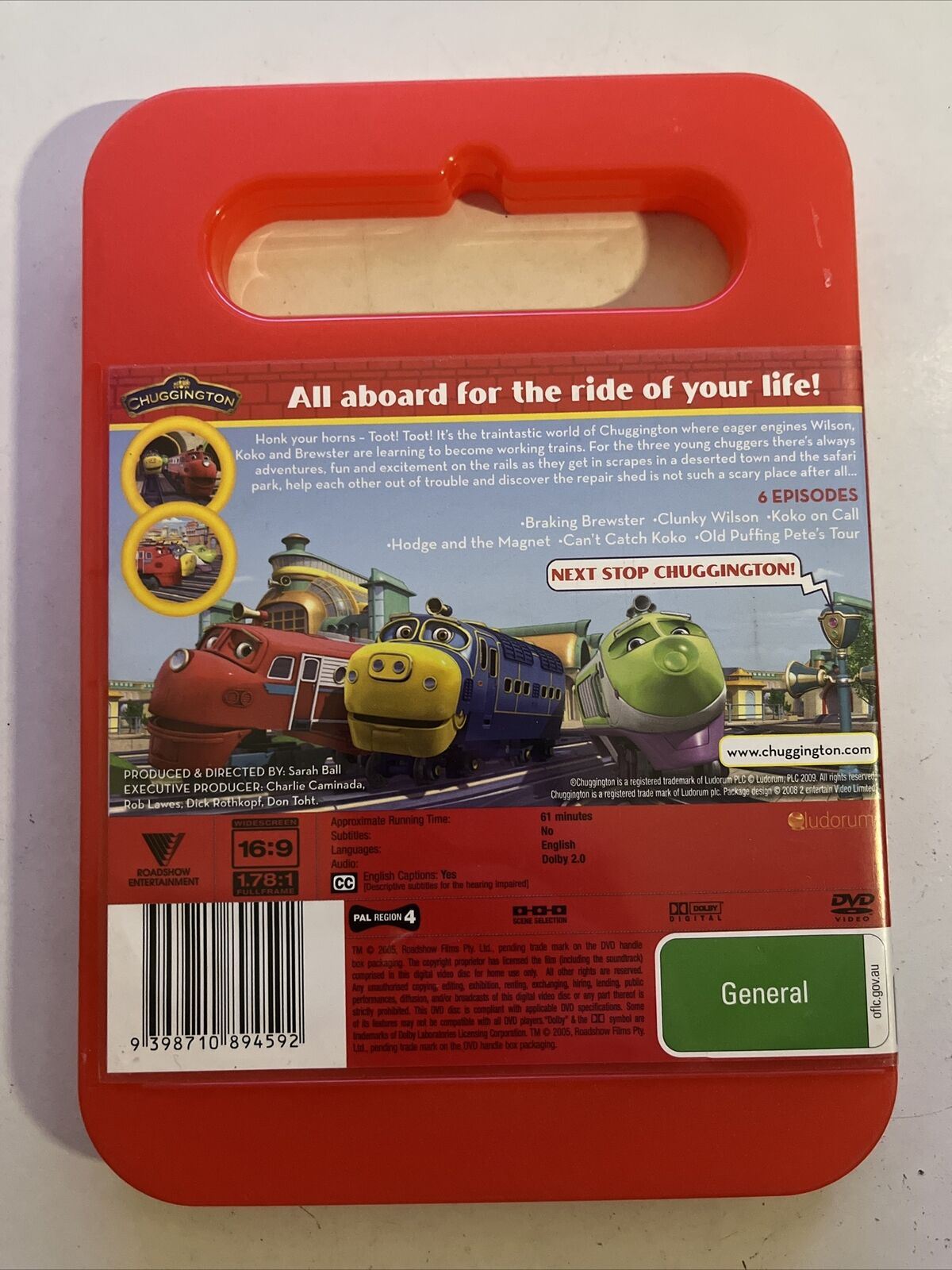 Chuggington - Let's Ride The Rails (DVD, 2008) Region 4