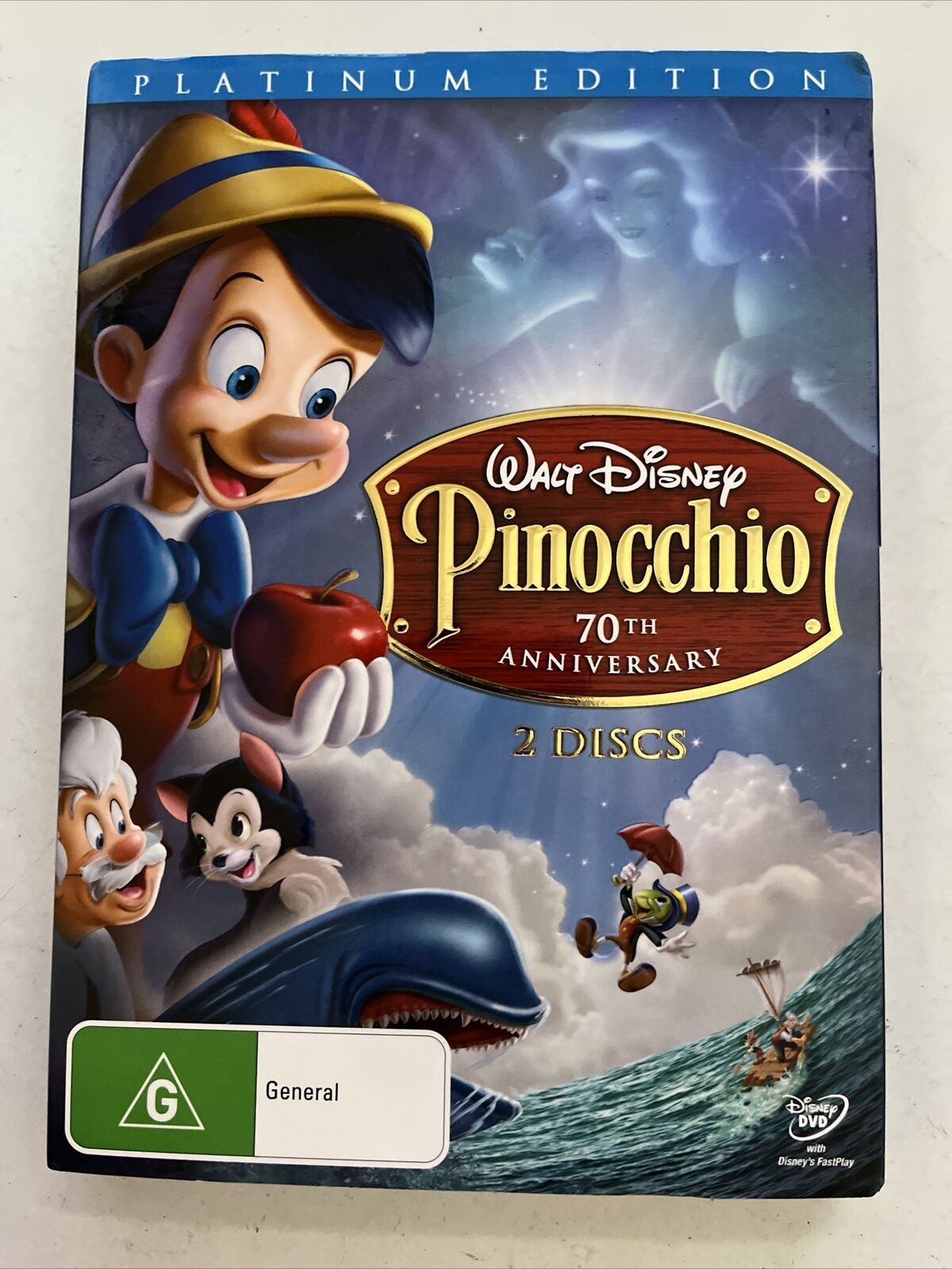 Disney Pinocchio - Platinum Edition (DVD, 1940) Animated Film. Region 4