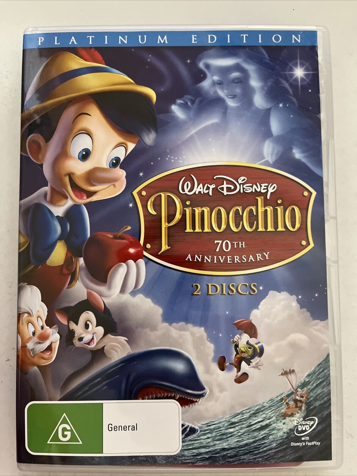 Disney Pinocchio - Platinum Edition (DVD, 1940) Animated Film. Region 4