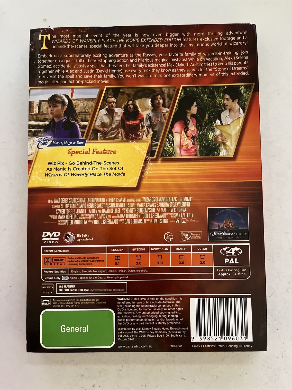 Wizards Of Waverly Place The Movie Extended Edition DVD 2009