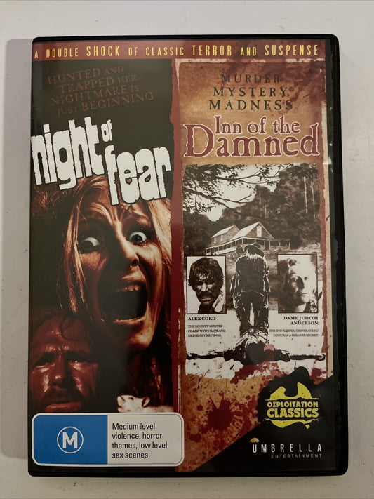 Inn Of The Damned  / Night Of Fear (DVD, 1974) Ozploitation. All Regions