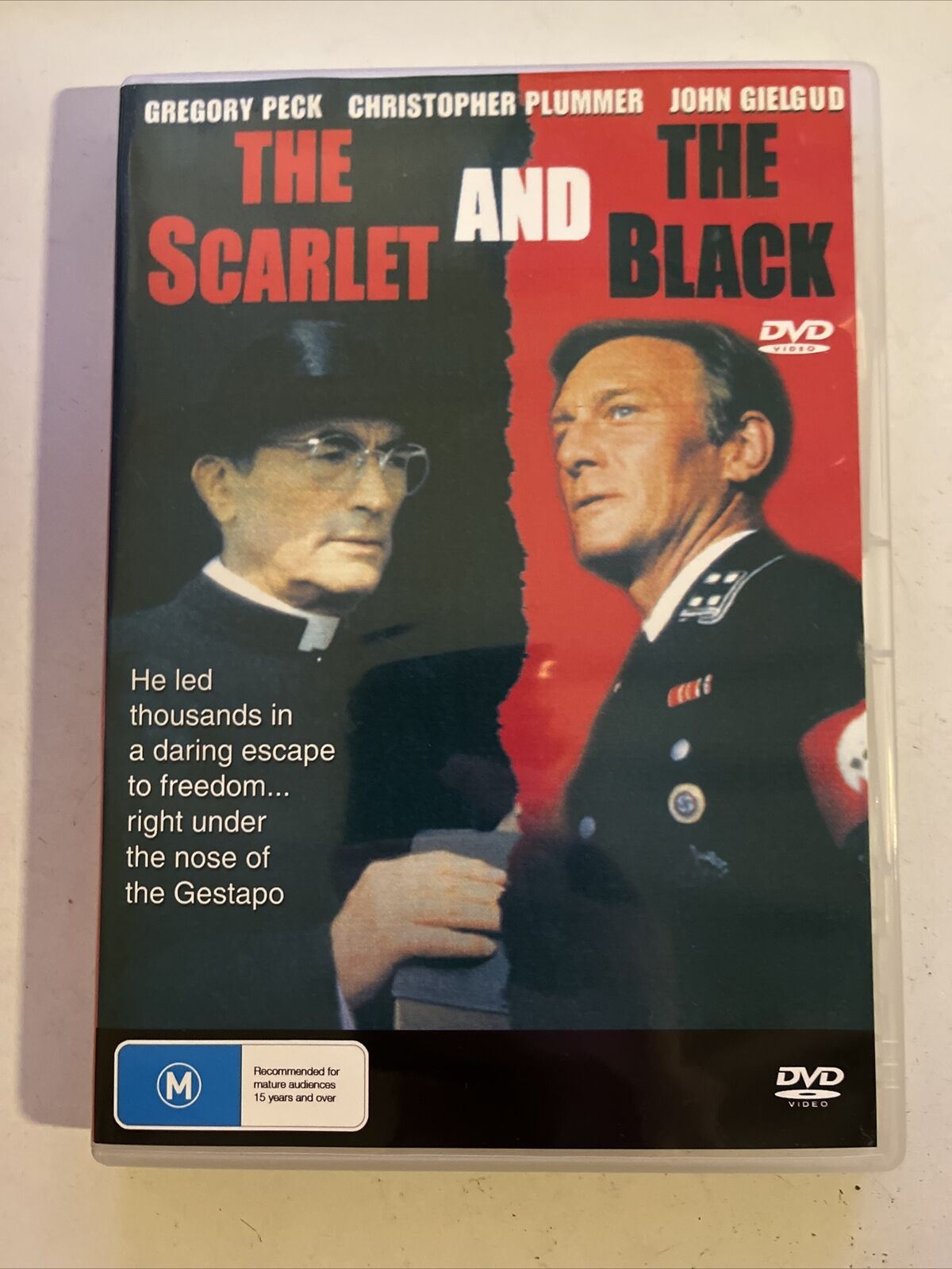 The Scarlet And The Black (DVD, 1983) Gregory Peck, Christopher Plummer