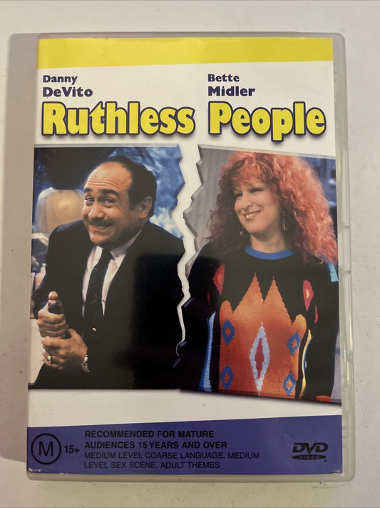 Ruthless People (DVD, 1986) Bette Midler, Danny De Vito. Comedy Film. Region 4