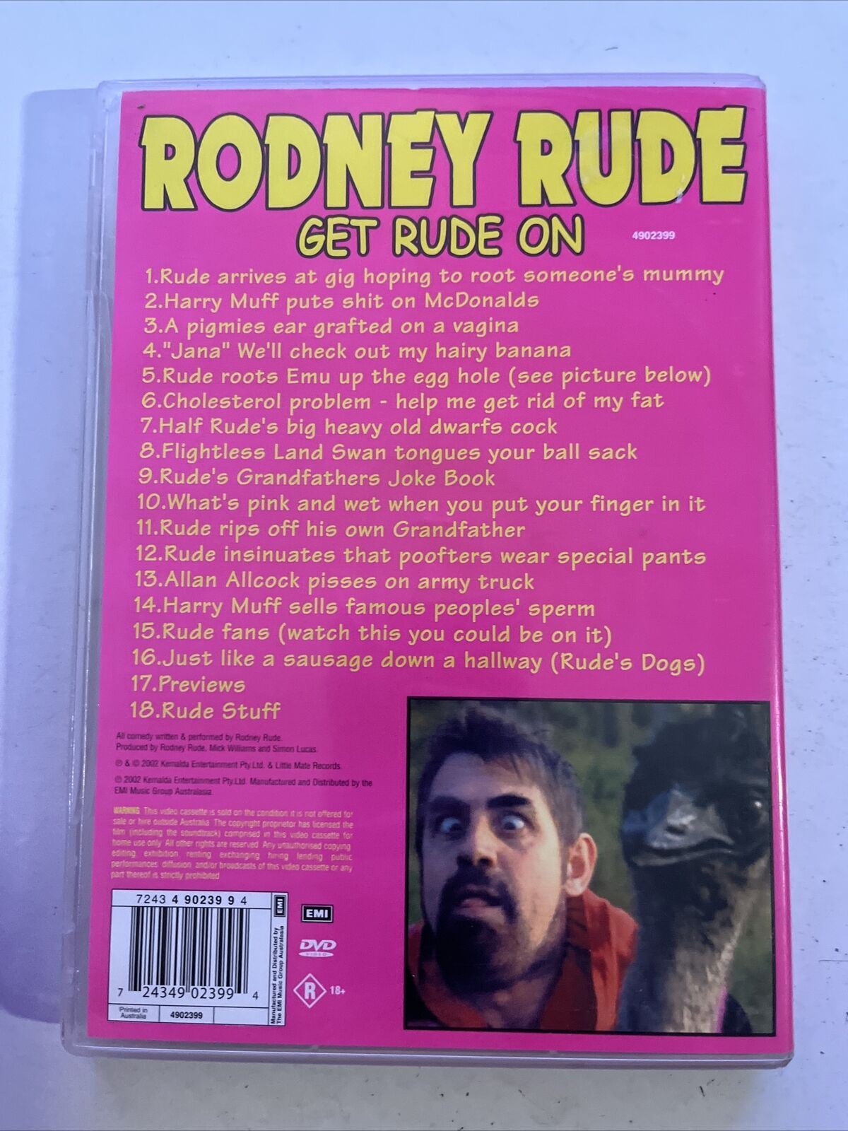 Rodney Rude Characters Rodney Rude - Get Rude On (DVD, 2002) Live on Stage. All Regions ...