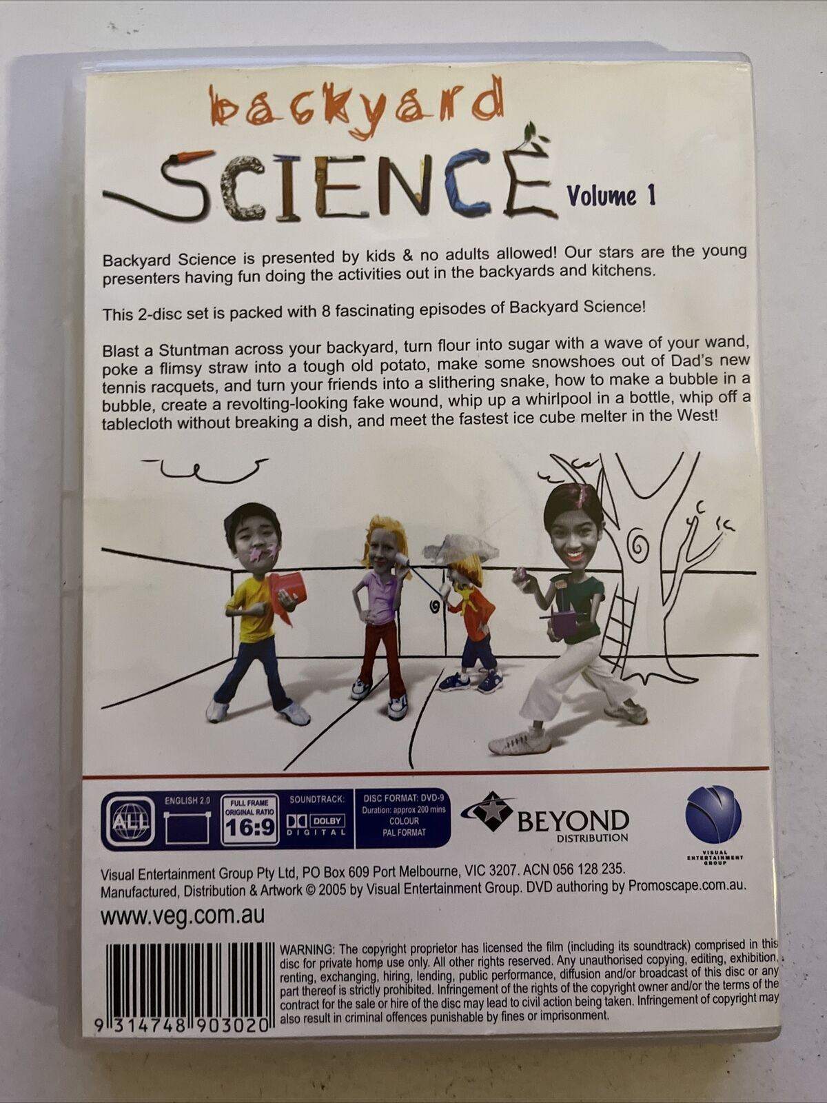 Backyard Science Volume 1 (DVD, 2-Disc) All Regions
