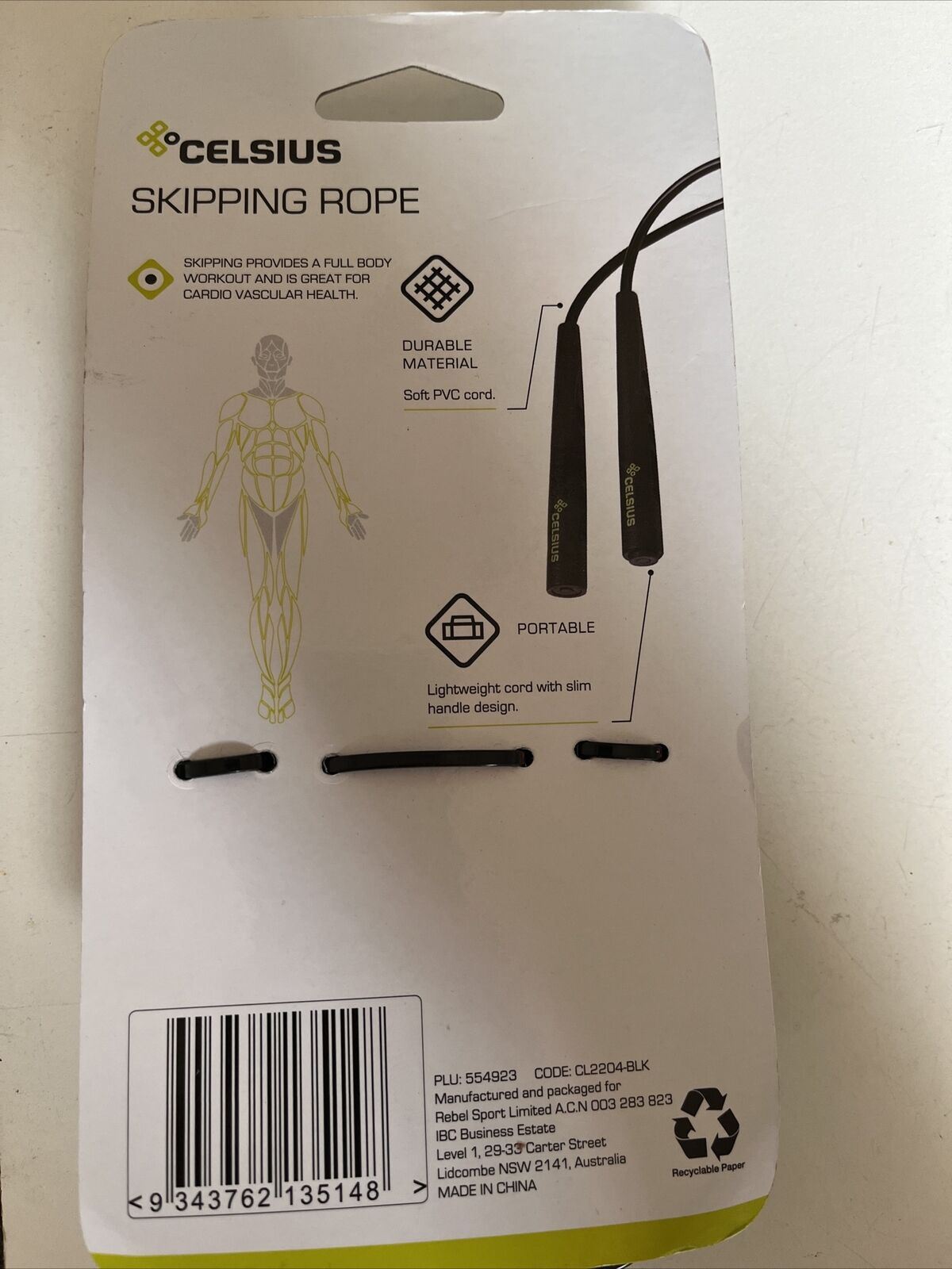 Celsius Skipping Rope 280cm
