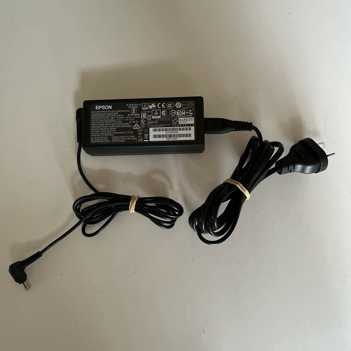 Genuine Epson A481H AC Adapter 13.5V 1.2A Power Supply for Printer / Scanner