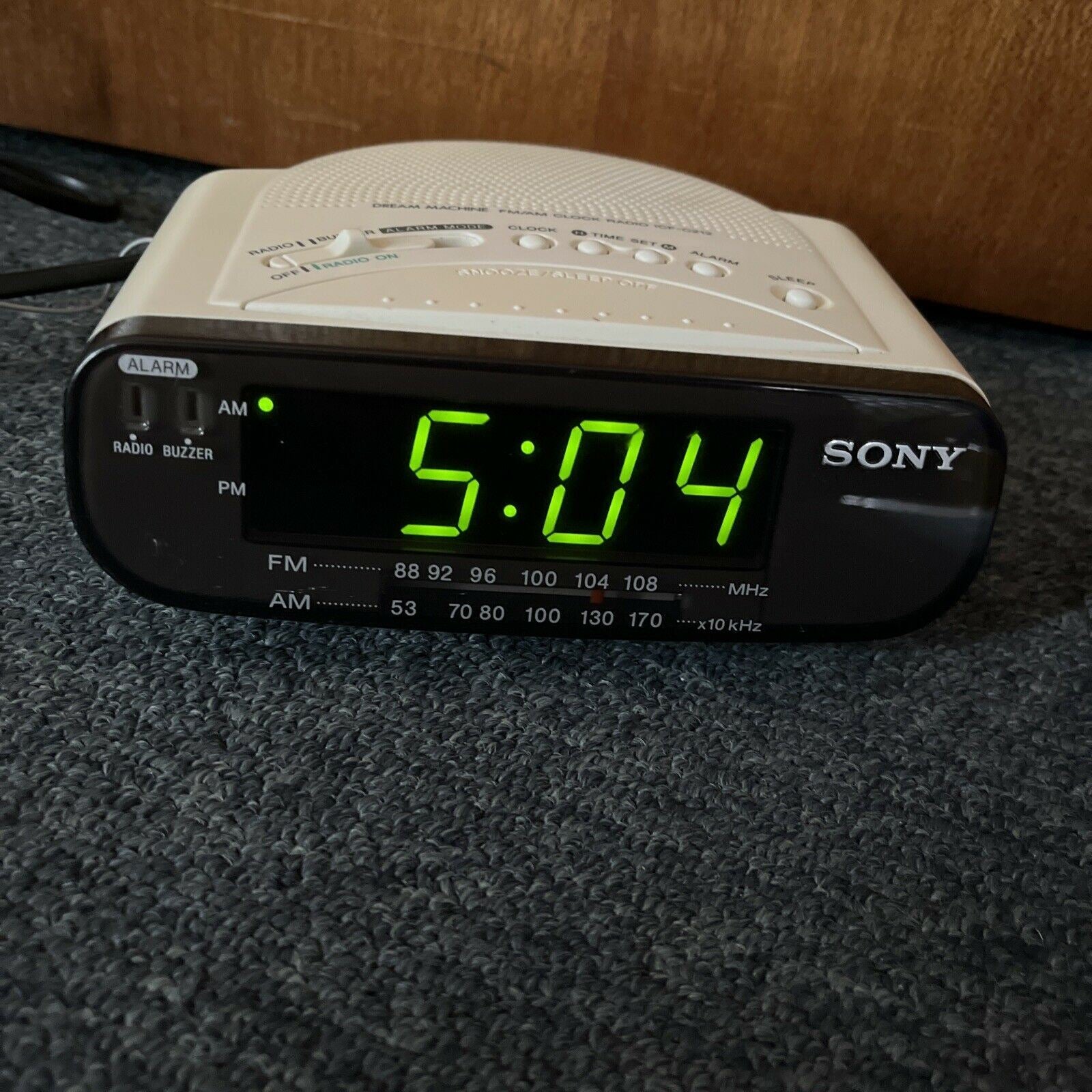 Sony ICFC212 Dream Machine AM/FM Radio Alarm Clock Tested Working