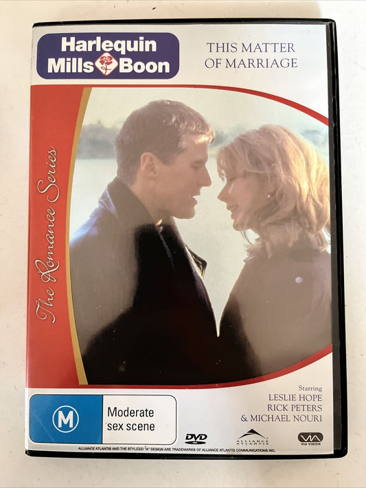 Mills & Boon - This Matter of Marriage (DVD, 1998) Leslie Hope, Sherry Miller